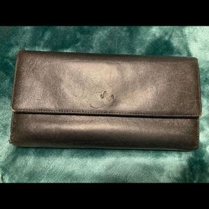 Monsac Original black leather wallet